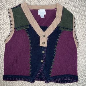 Hand embroider: Christopher Banks Sweater Vest